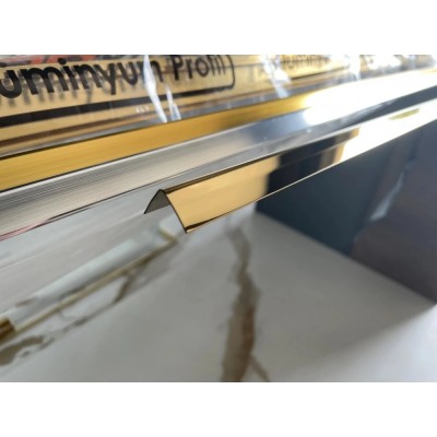 Profil L auriu lucios 20X20mm laturi tesite