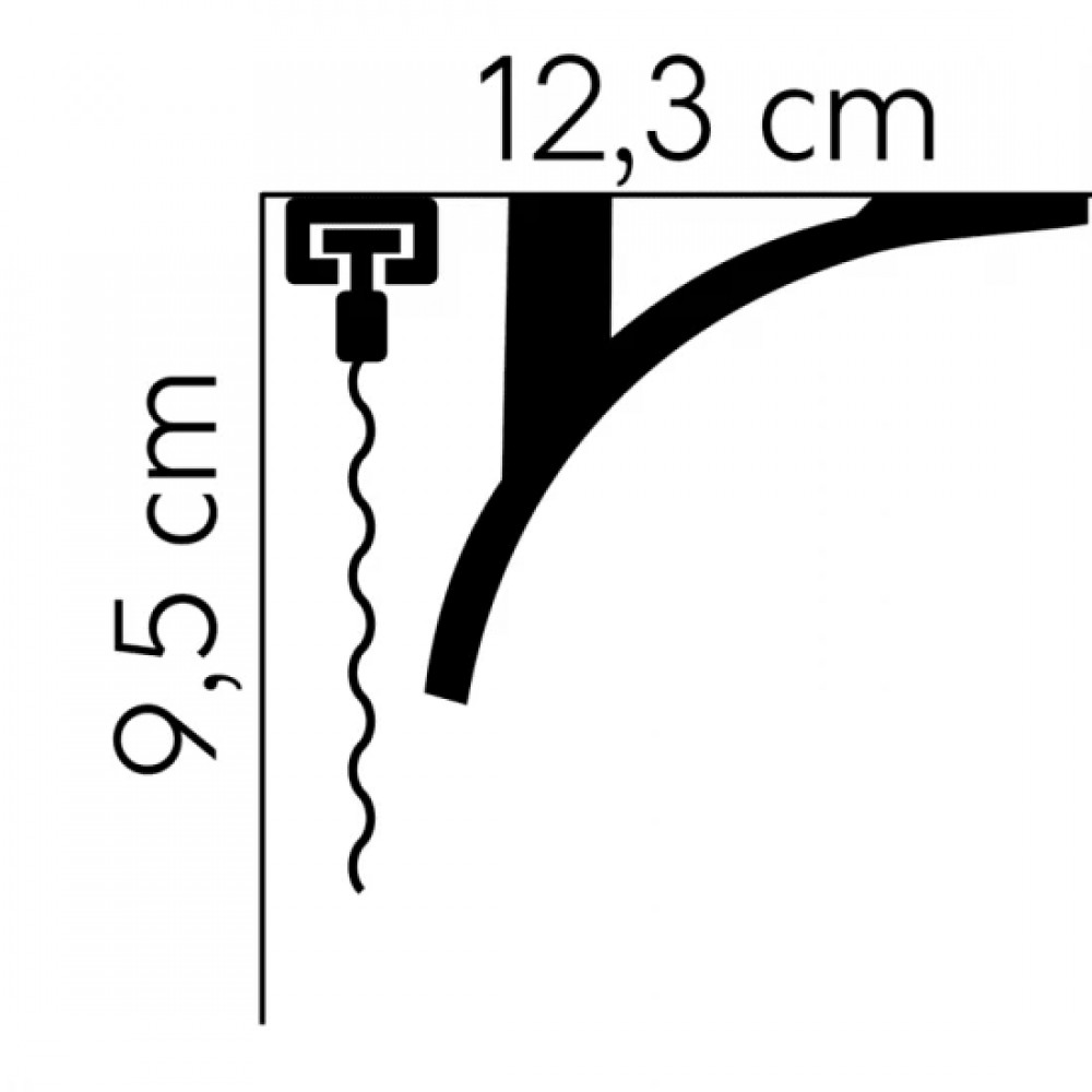 Cornisa masca galerie polimer rigid QL011