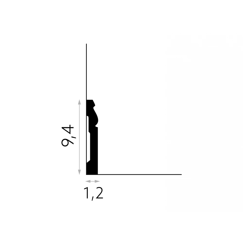 Plinta decorativa polimer rigid  MD094