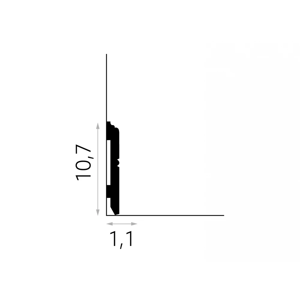 Plinta decorativa polimer rigid  MD354