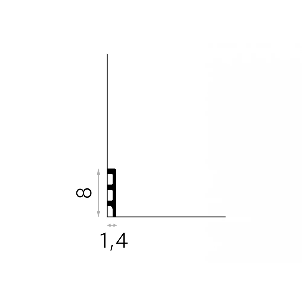 Plinta decorativa polimer rigid  MD014