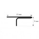 Profil de trecere T 15mm x 2700mm Crom oglindă (lucios)