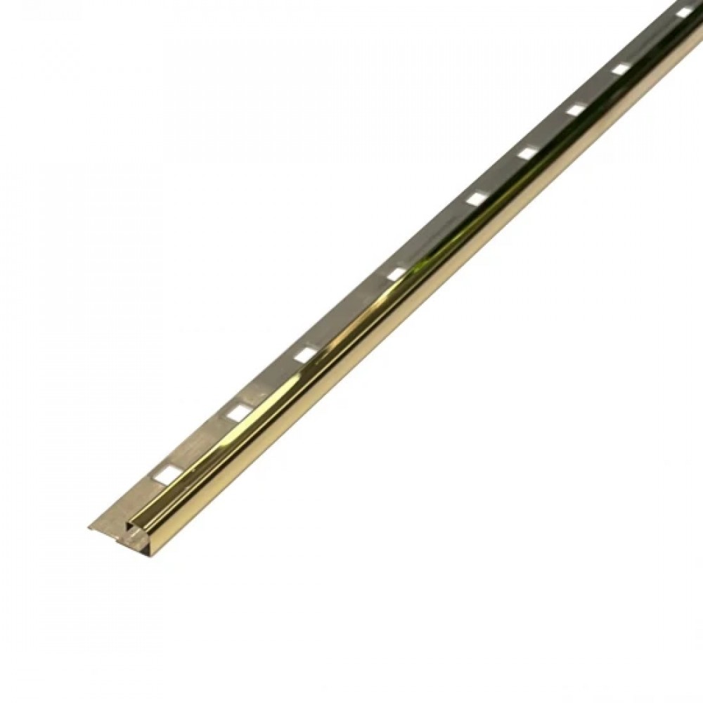 Profil colt exterior rotunjit 10mm auriu lucios 