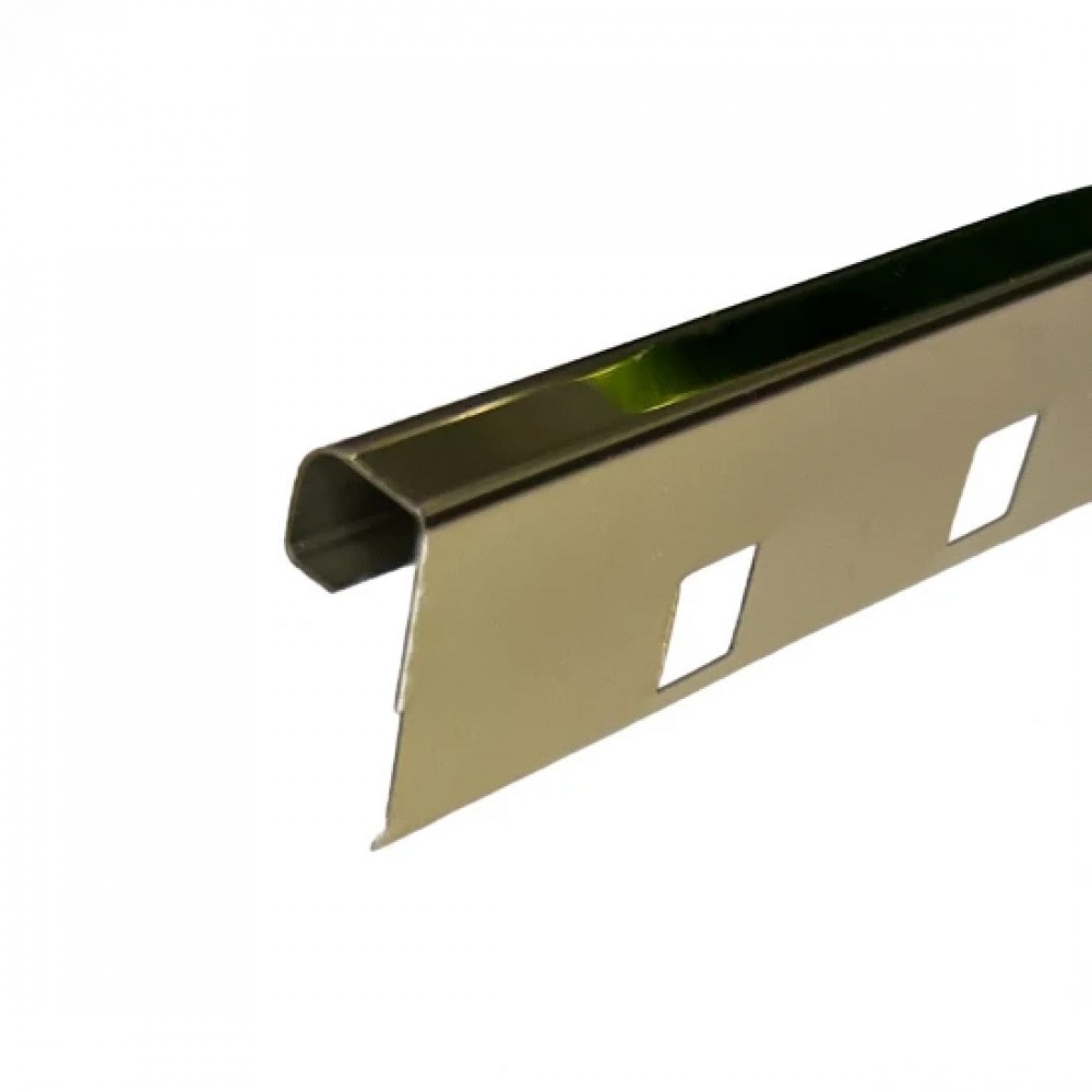 Profil colt exterior rotunjit 10mm auriu lucios 
