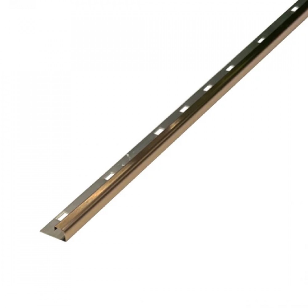 Profil colt exterior rotunjit 10mm cupru mat