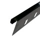 Profil colt exterior rotunjit 10mm negru mat