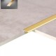 Profil prag de trecere T inox auriu brush 15X2700 mm